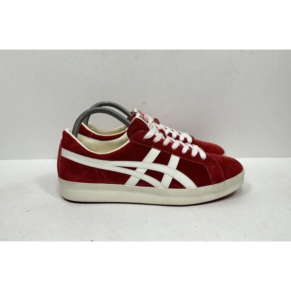 Asics Onitsuka Tiger Fabre Nippon Made NM 1183A915 Red Suede Men’s Size 7.5 - Picture 1 of 8